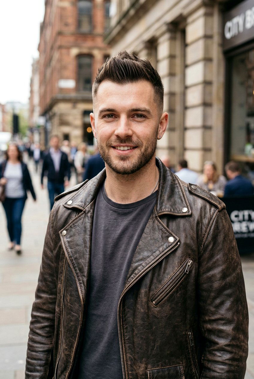 Short Faux Hawk - 20 mens haircut for heart shaped face - 20 men’s haircut for heart shaped face