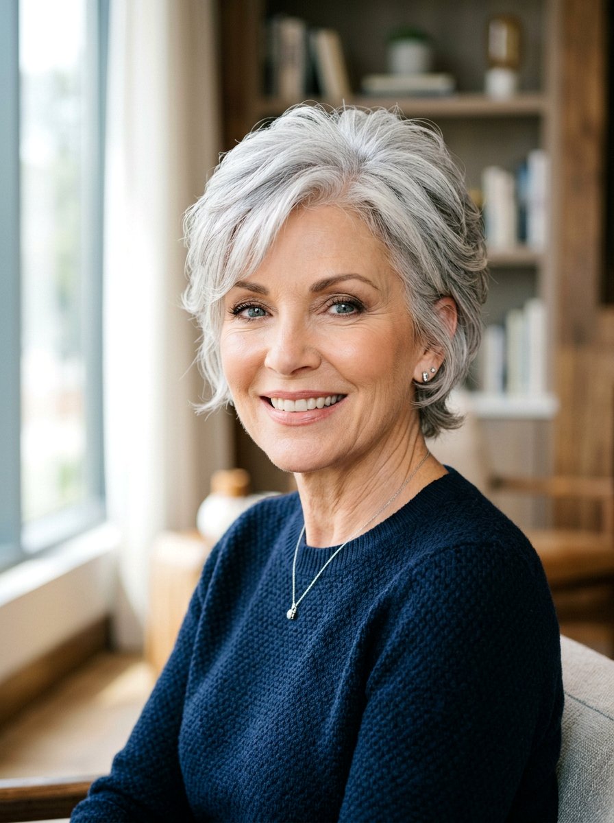 Short Feathered Crown Haircut For Women Over 50 - 20 short haircut with feathered crown - 20 short haircut with feathered crown