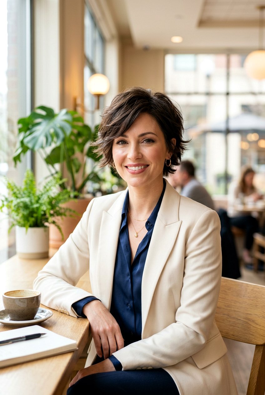 Short Feathered Haircut - 20 short professional hairstyles for women - 20 short professional hairstyles for women