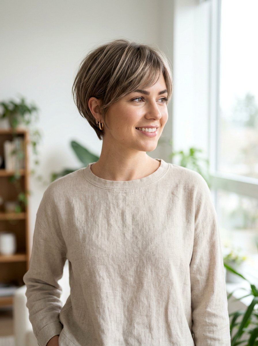 Short Fine Hair With Side Swept Fringe - 20 short haircut with side swept fringe - 20 short haircut with side swept fringe