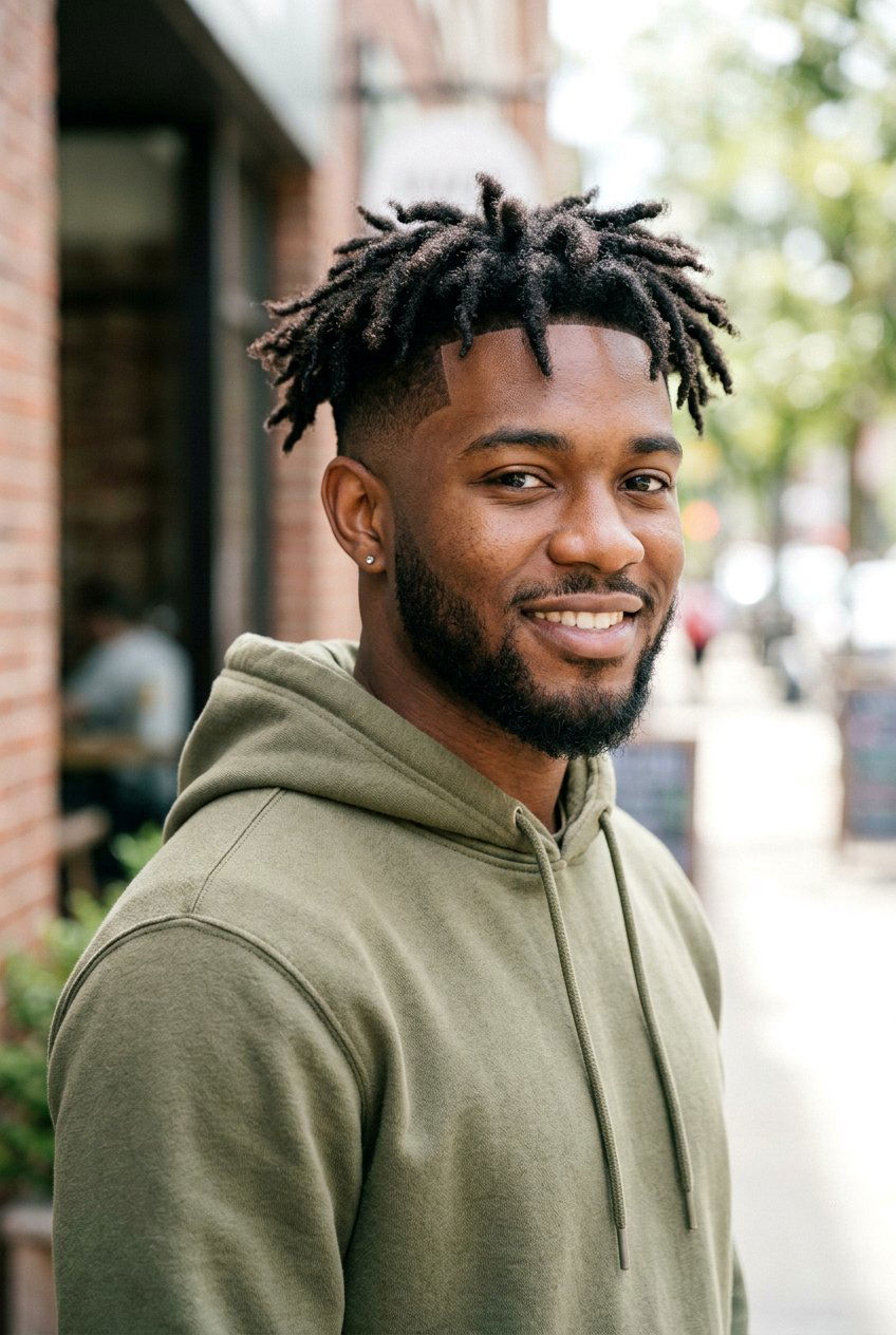 Short Freeform Dreads With Fade - 20 short dreads with fade for men - 20 short dreads with fade for men