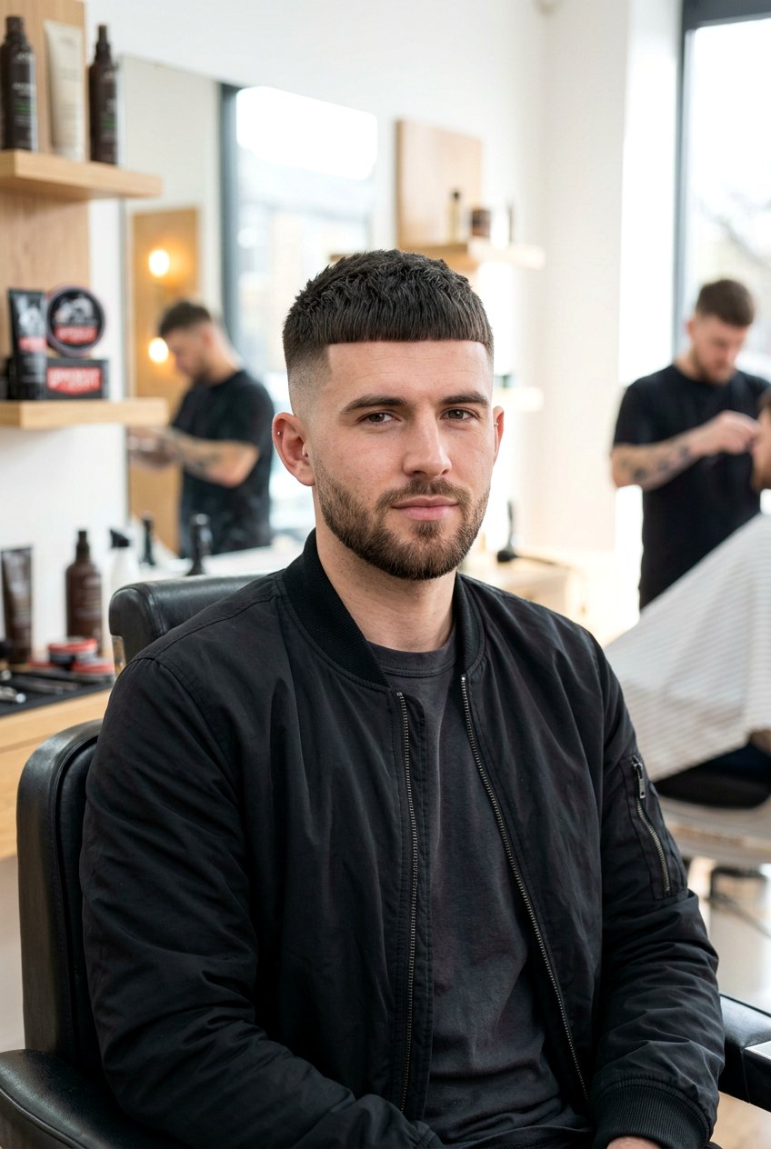 Short French Crop Blunt Fringe - 20 french crop for thick straight hair men - 20 french crop for thick straight hair men