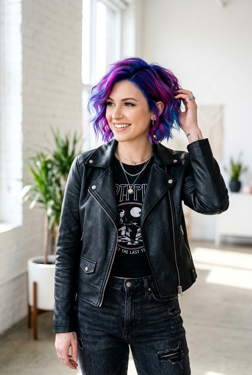 Short Galaxy Hair Color - 20 galaxy hair color ideas - 20 galaxy hair color ideas