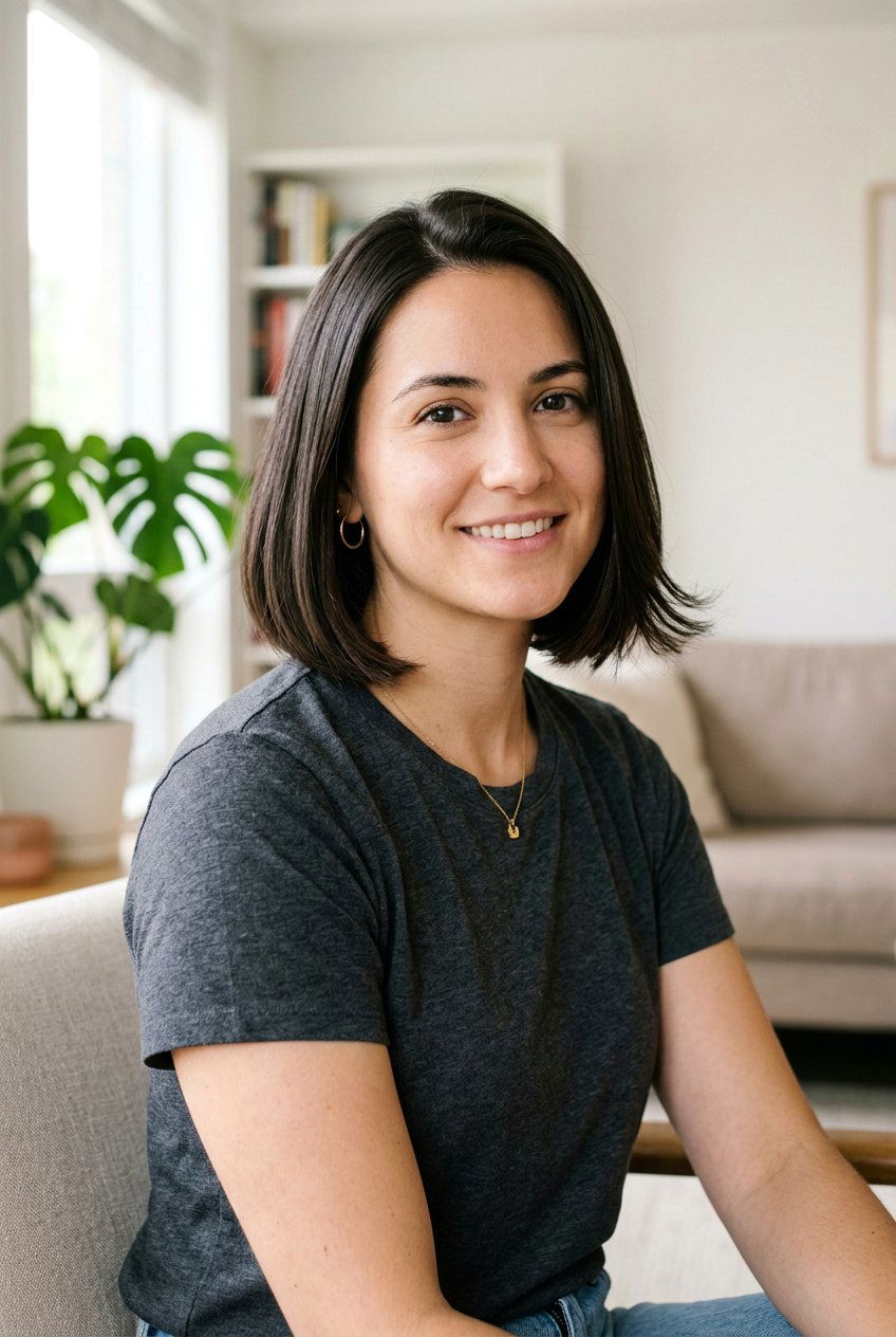 Short Glass Hair Bob With Natural Finish - 20 glass hair bob - 20 glass hair bob