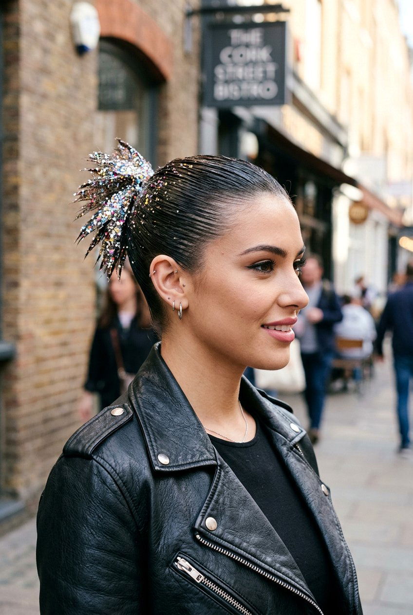 20 Birthday Hairstyle with Glitter Ponytail Looks We Love