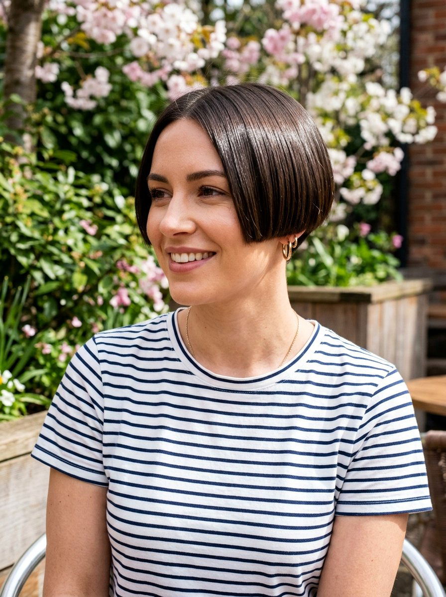 Short Glossy Bob - 20 glossy sleek bob with shine - 20 glossy sleek bob with shine