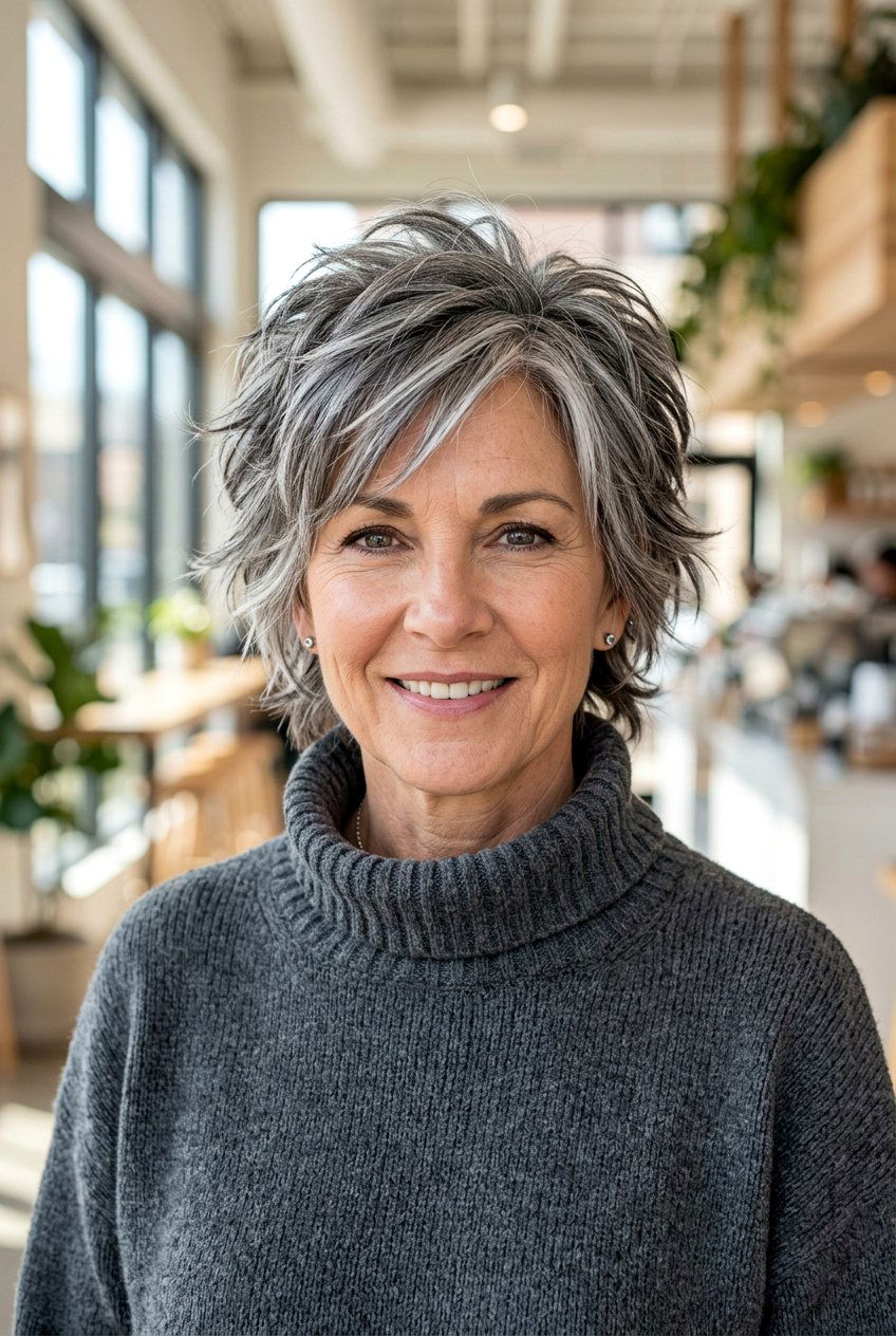 Short Gray Wolf Cut - 20 gray wolf cut for women - 20 gray wolf cut for women