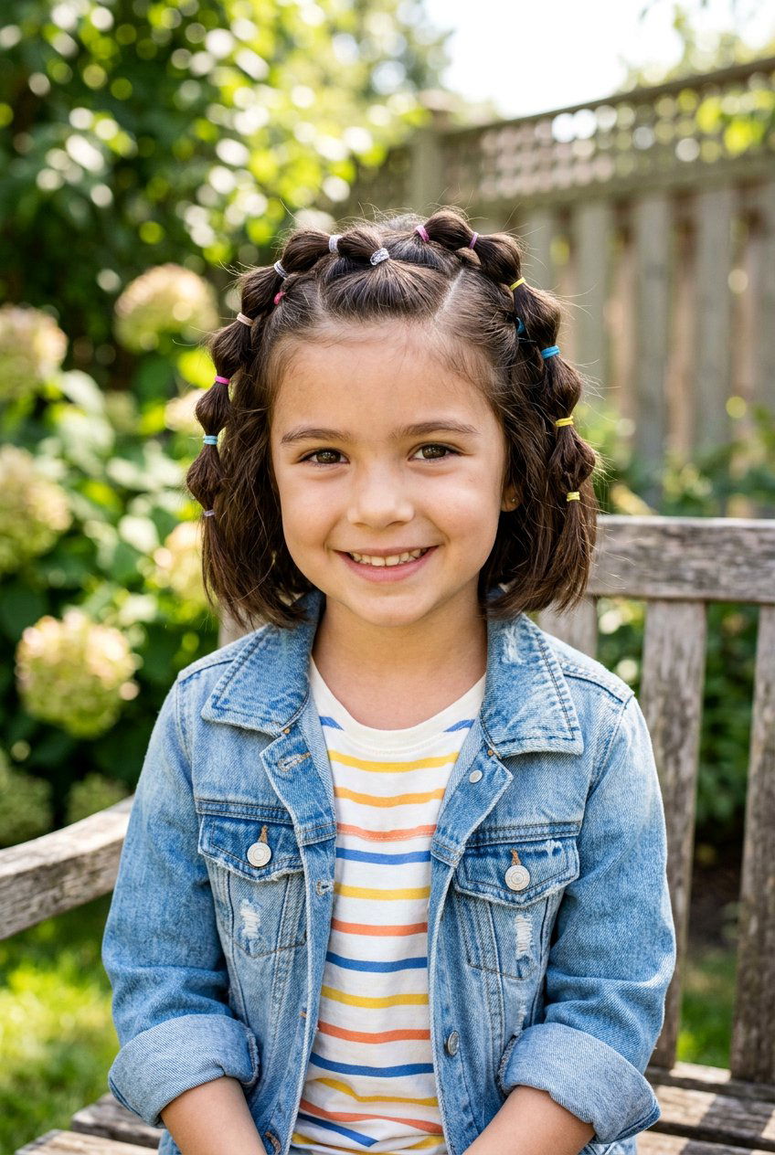 Short Hair Bubble Braids For Kids - 20 bubble braids for girls - 20 bubble braids for girls