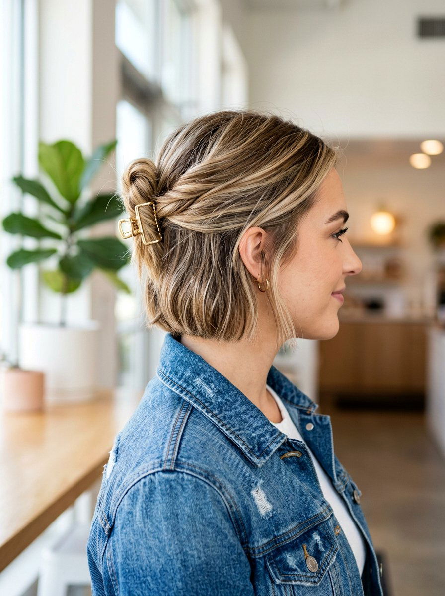 Short Hair Claw Clip Twist - 20 sleek claw clip twist hairstyle - 20 sleek claw clip twist hairstyle