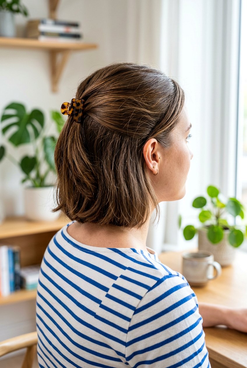 Short Hair Claw Clip - 20 claw clip hairstyle for moms - 20 claw clip hairstyle for moms