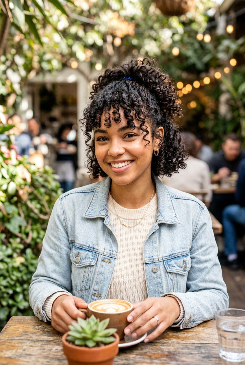 Short Hair Curly Ponytail - 20 soft girl ponytail with curls - 20 soft girl ponytail with curls