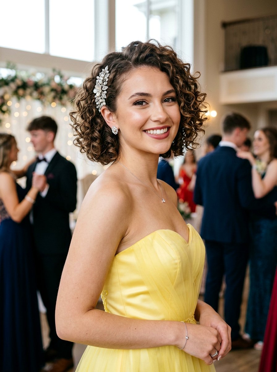 Short Hair Curly Prom Hair - 20 prom hair ideas for women - 20 prom hair ideas for women