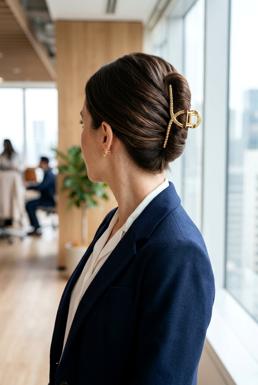 Short Hair French Twist - 20 easy claw clip hairstyles for short hair - 20 easy claw clip hairstyles for short hair