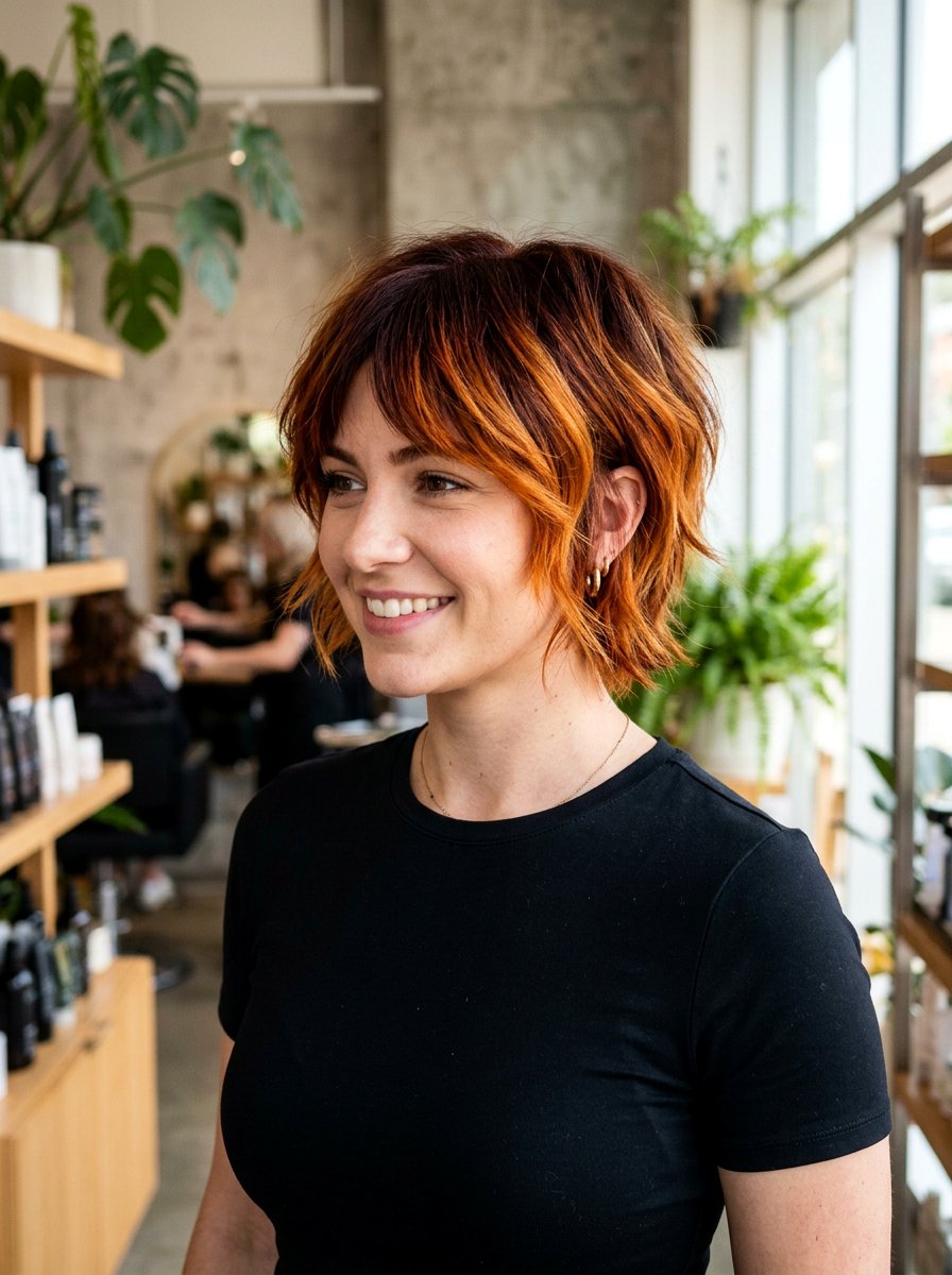 Short Hair Ginger Balayage - 20 rich ginger balayage - 20 rich ginger balayage