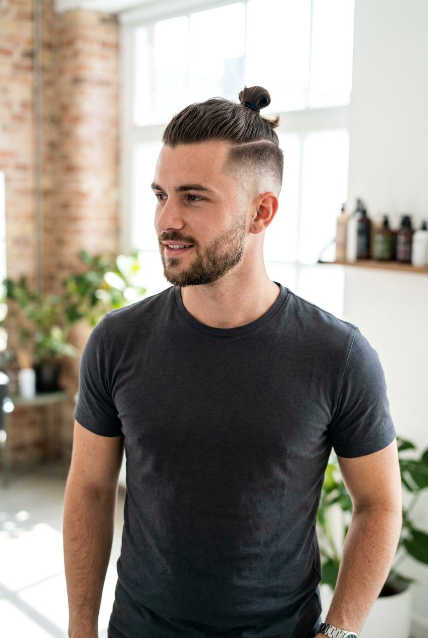 Short Hair Man Bun Undercut - 20 man bun with undercut - 20 man bun with undercut
