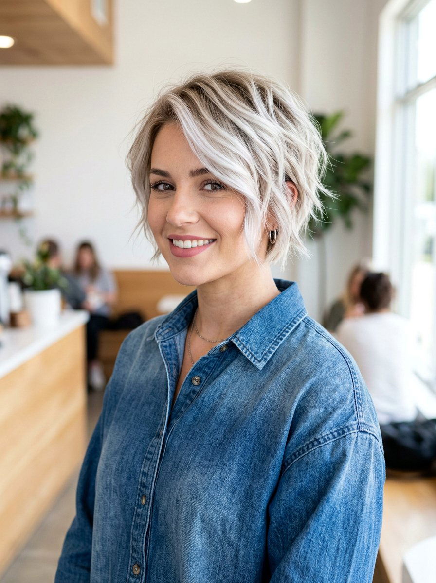 Short Hair Pearl Blonde Balayage - 20 pearl toner for blonde balayage - 20 pearl toner for blonde balayage