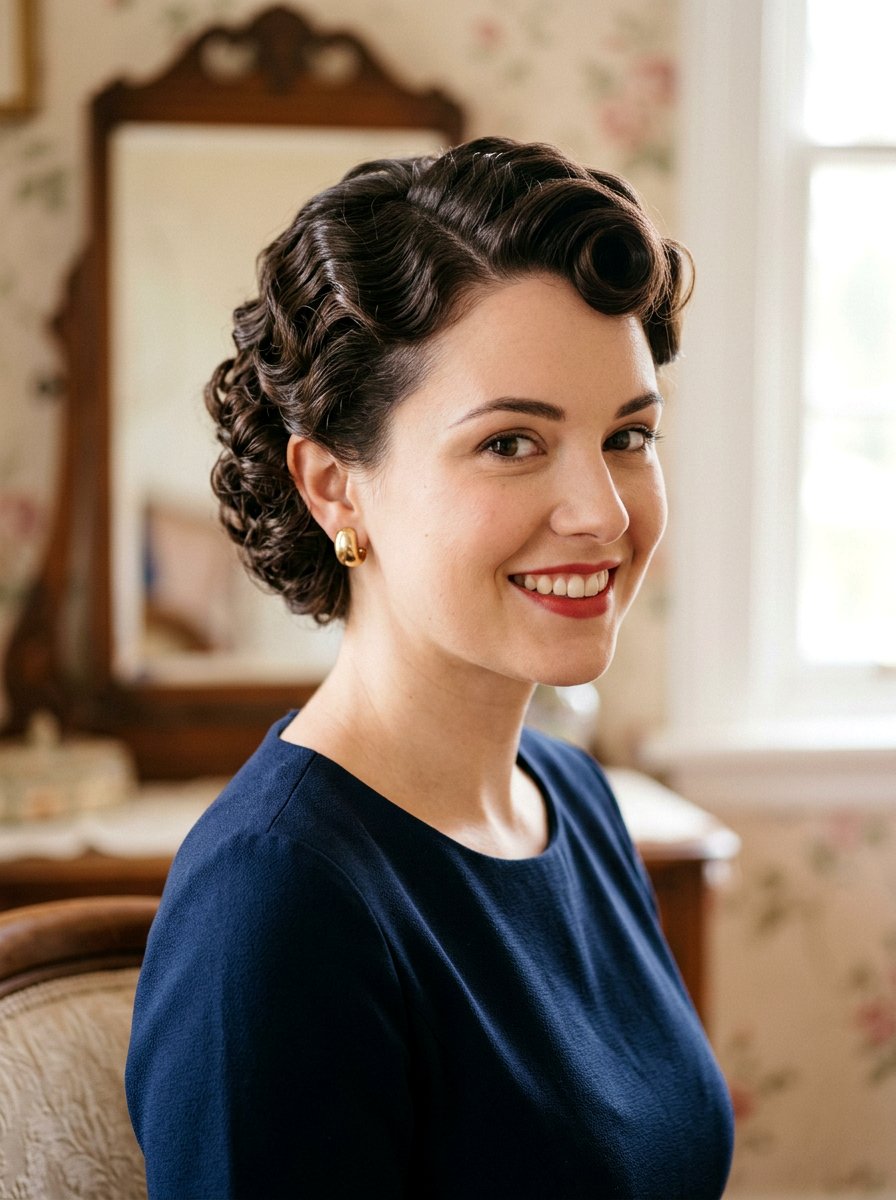 Short Hair Pin Up Curls - 20 pin up curls hairstyle