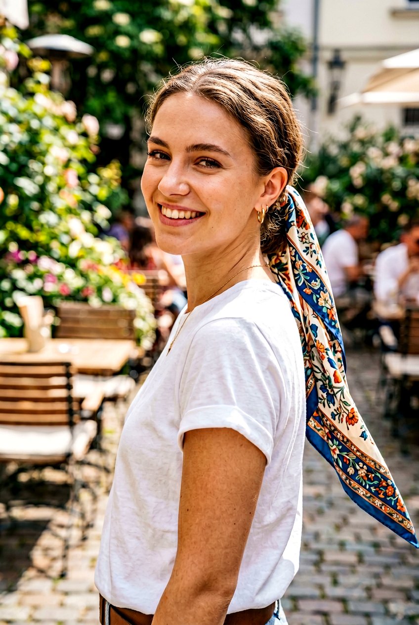 Short Hair Ponytail With Scarf - 20 summer ponytail with scarf - 20 summer ponytail with scarf