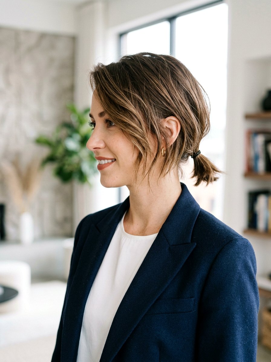 Short Hair Side Swept Ponytail - 20 interview hairstyle with side swept ponytail - 20 interview hairstyle with side swept ponytail