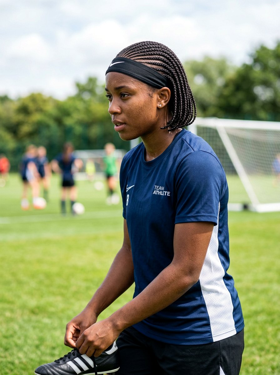 20 Sporty Soccer Double Braid Hairstyle Ideas for Game Day