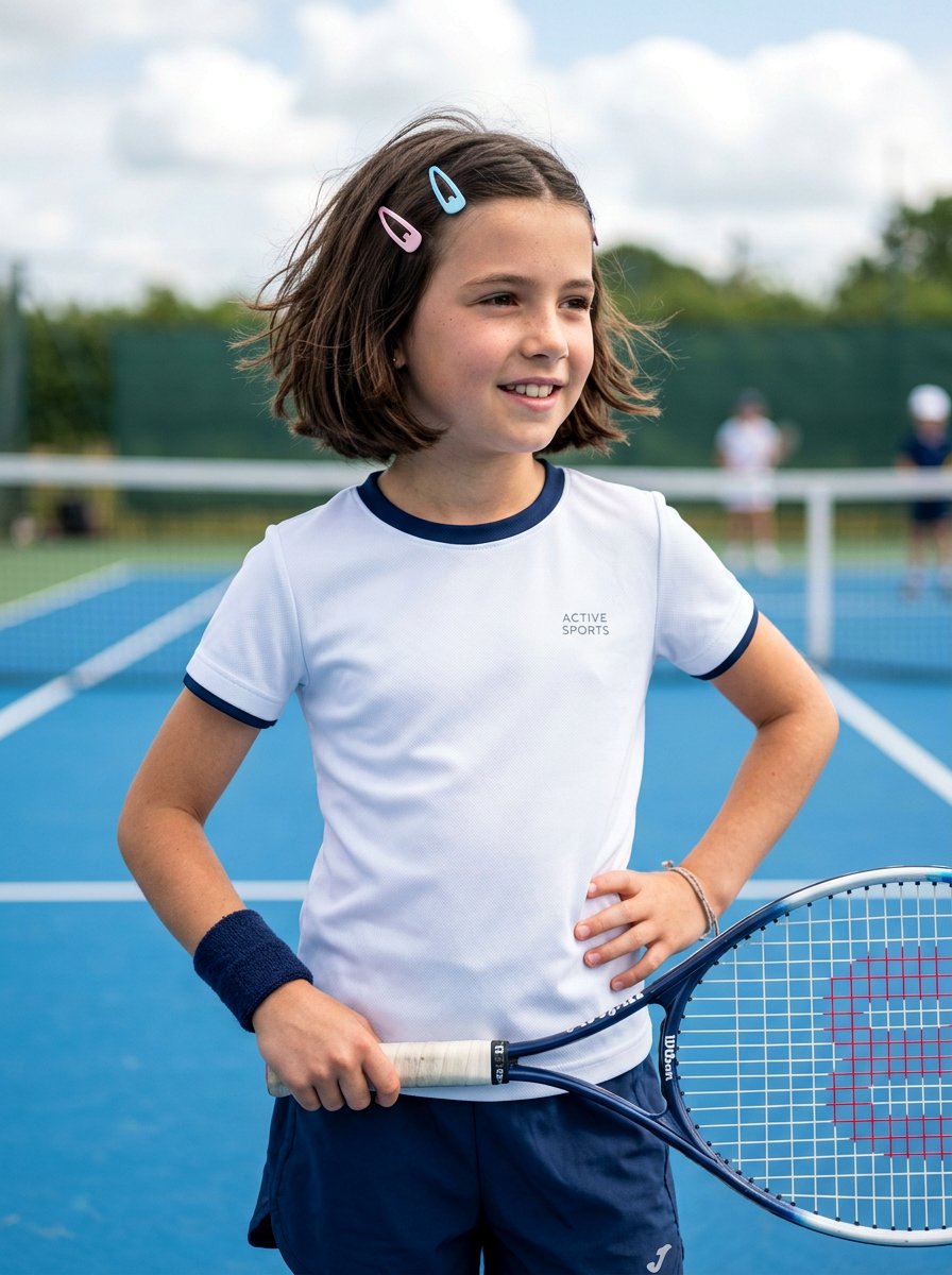 Short Hair Tennis Hairstyle With Clips - 20 tennis hairstyles for girls - 20 tennis hairstyles for girls