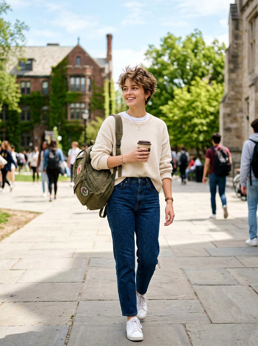 Short Hair Textured Pixie For College Girls - 20 quick morning hairstyle for college girls - 20 quick morning hairstyle for college girls