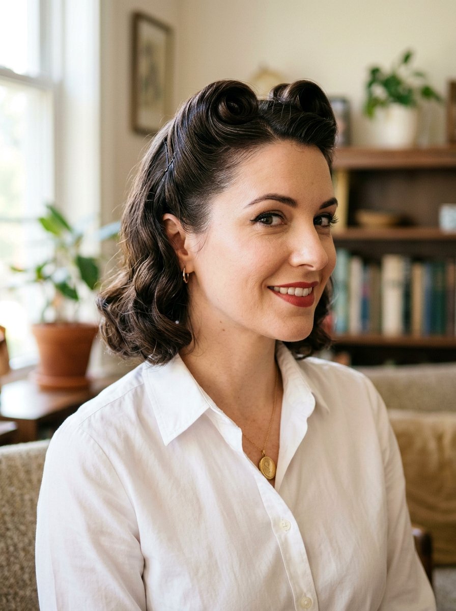 Short Hair Victory Rolls - 20 vintage victory rolls hairstyle - 20 vintage victory rolls hairstyle