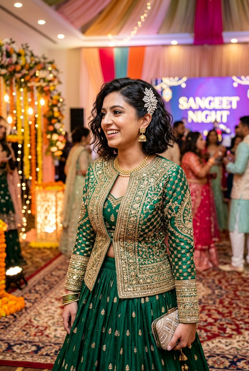 Short Hair Waves For Sangeet - 20 sangeet hairstyles - 20 sangeet hairstyles