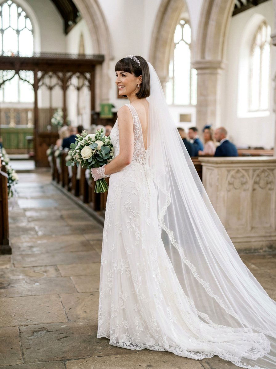 Short Hair With Bridal Veil - 20 simple bridal hairstyle for short hair - 20 simple bridal hairstyle for short hair