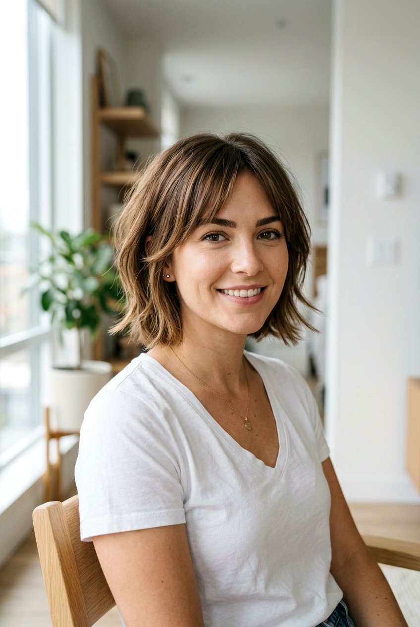 Short Haircut With Face Framing Layers - 20 feminine short hairstyles - 20 feminine short hairstyles