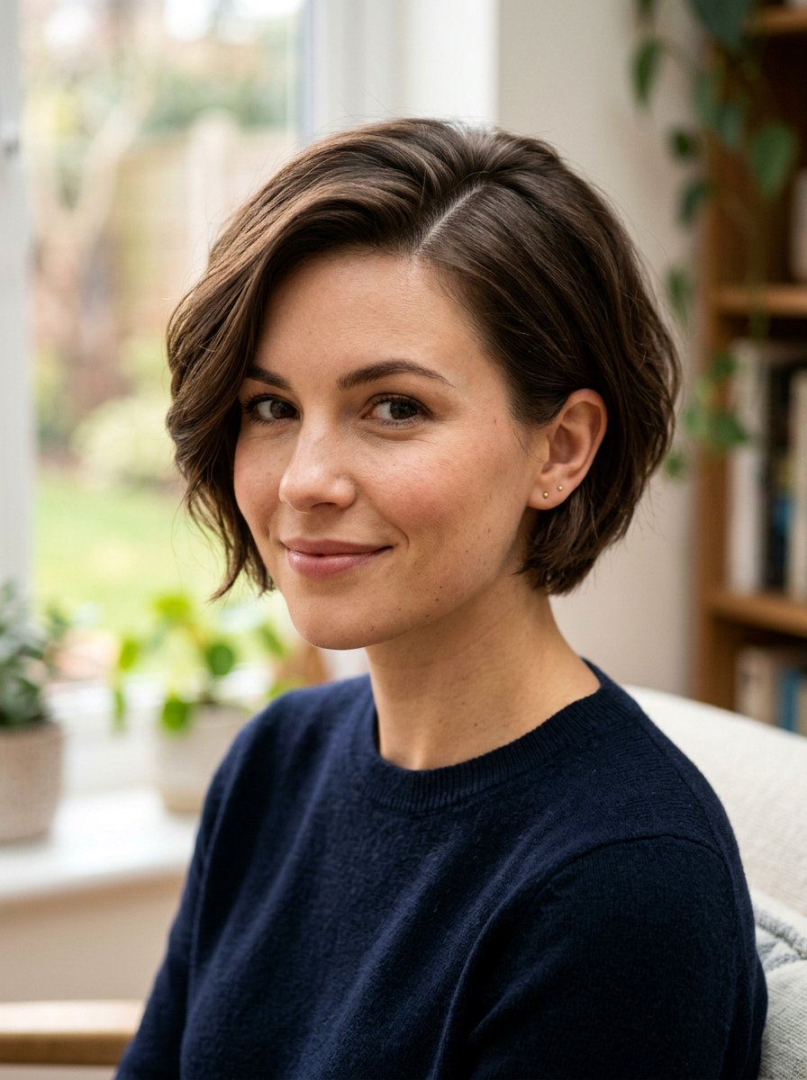 Short Haircut With Side Part For Heart Shaped Face - 20 short haircut for heart shaped face women - 20 short haircut for heart shaped face women