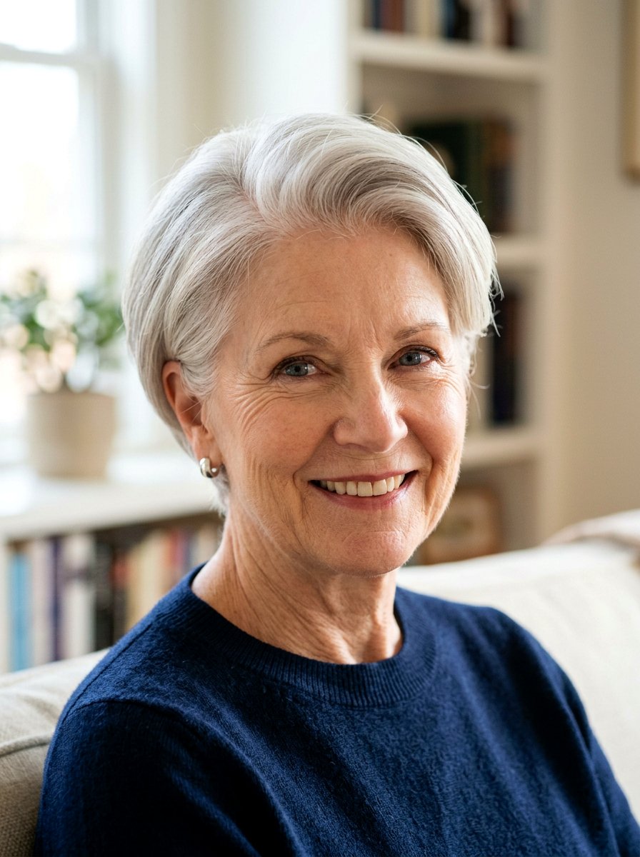 Short Haircut With Side Part For Women Over 70 With Thin Hair - 20 short haircut for women over 70 with thin hair - 20 short haircut for women over 70 with thin hair