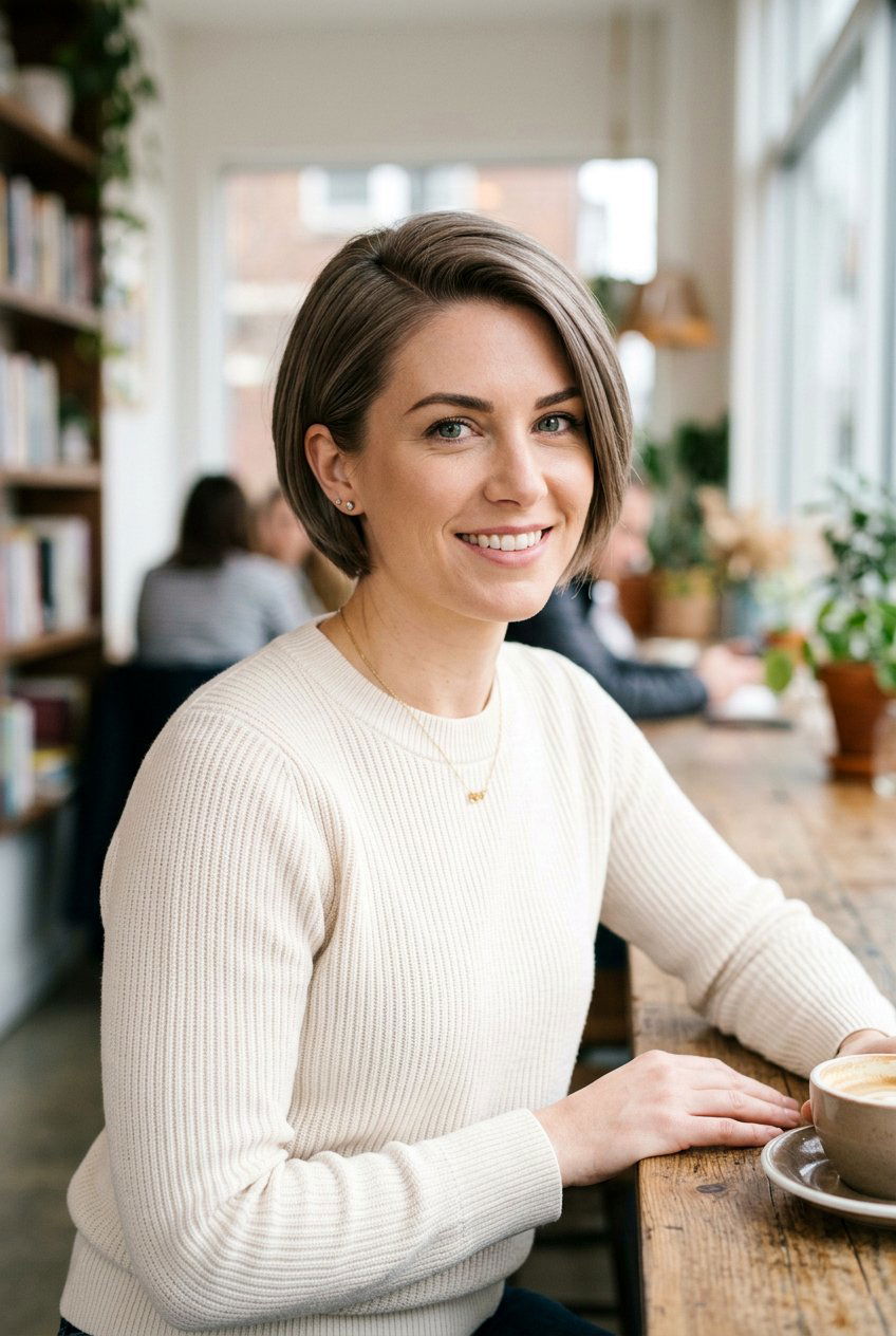 Short Haircut With Side Part - 20 easy short haircut for busy mornings - 20 easy short haircut for busy mornings