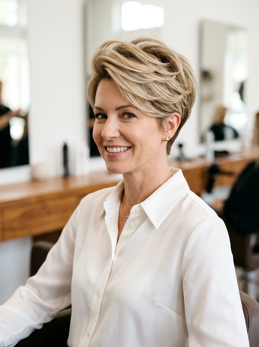 Short Haircut With Volume At Crown - 20 polished short haircut for women - 20 polished short haircut for women