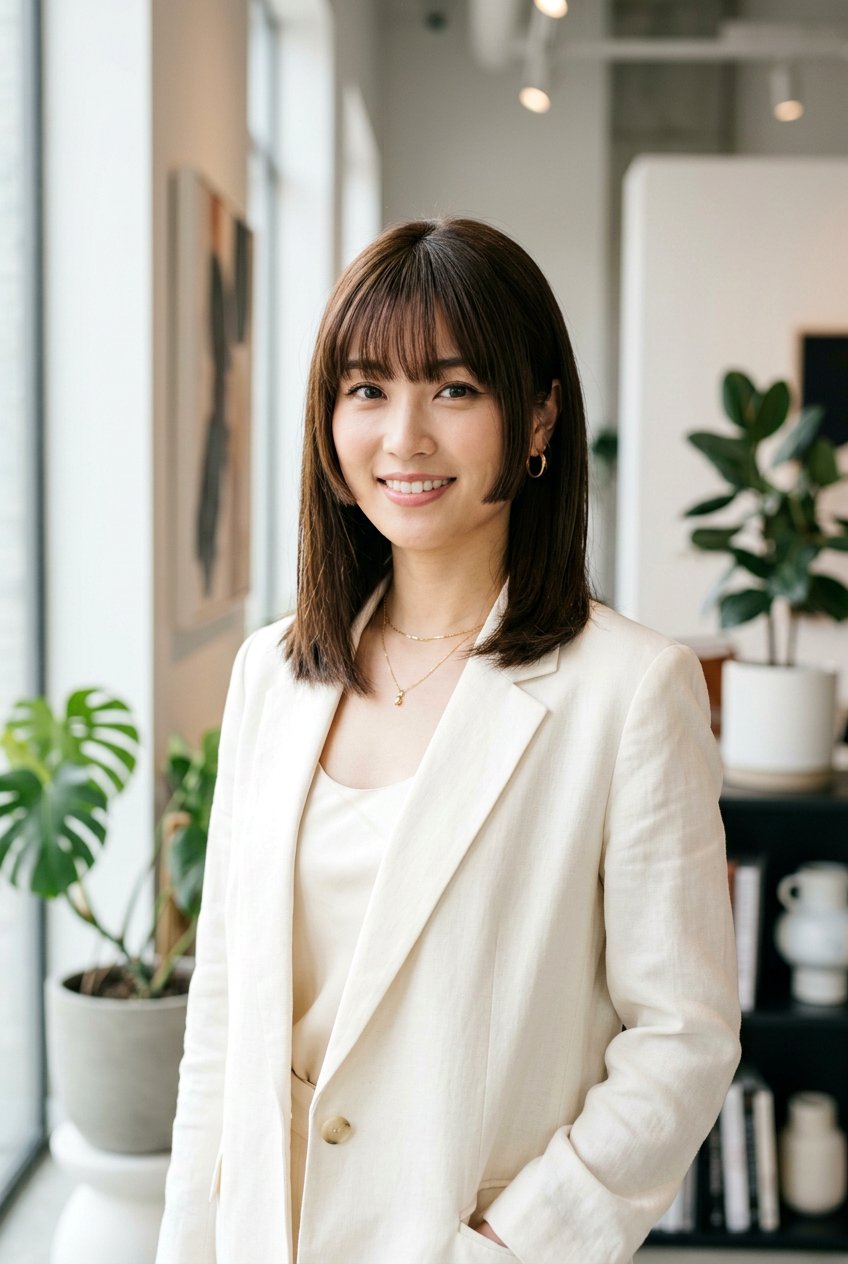 20 Flattering Hime Cut With Curtain Bangs Styles to Try