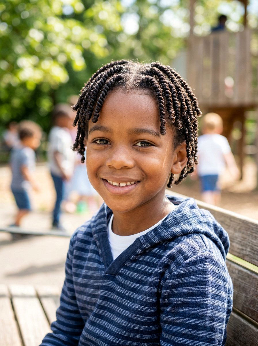 Short Individual Twists - 20 school safe braid styles for boys - 20 school safe braid styles for boys