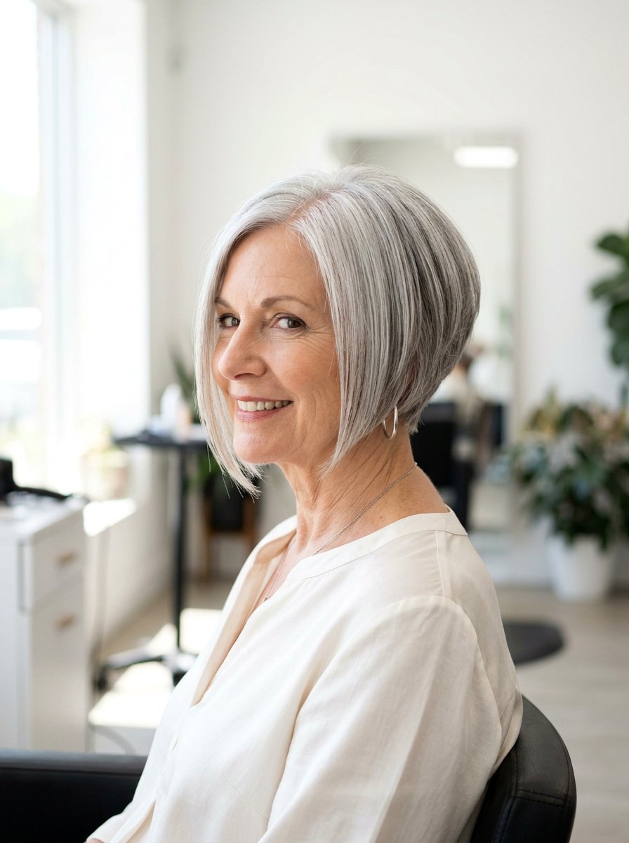 Short Inverted Bob For Fine Hair Over 60 - 20 short haircut for women over 60 with fine hair - 20 short haircut for women over 60 with fine hair