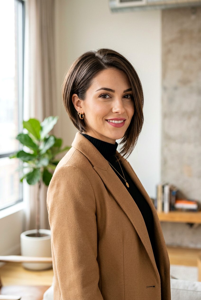 Short Layered Asymmetrical Bob - 20 elegant short layered haircut - 20 elegant short layered haircut