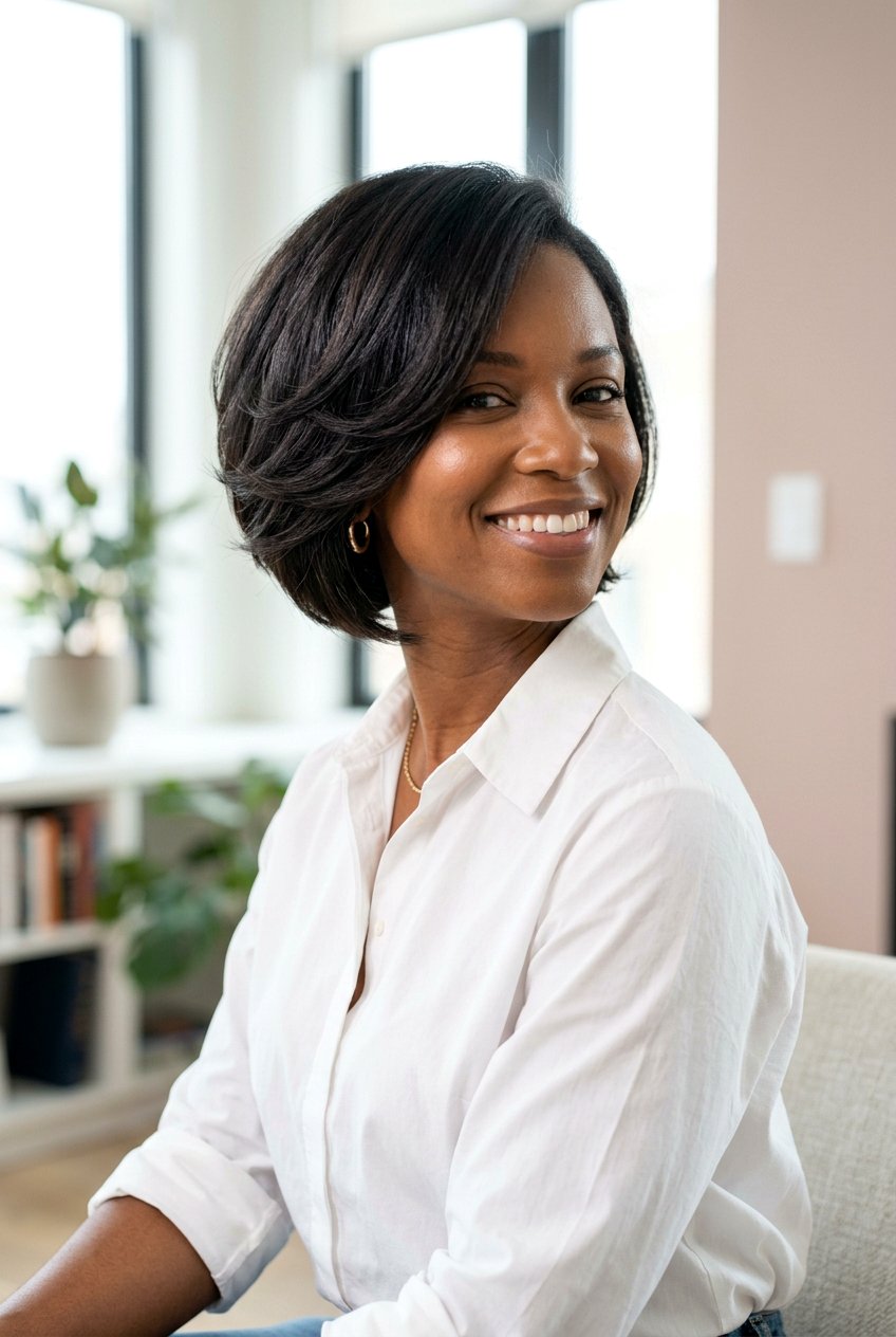 Short Layered Bob - 20 black women mature short haircut ideas - 20 black women mature short haircut ideas