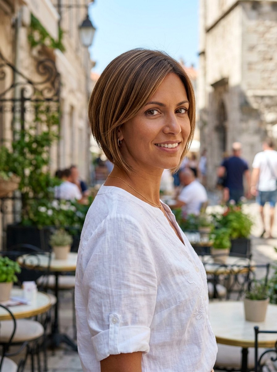 Short Layered Bob - 20 haircut for relaxed hair women - 20 haircut for relaxed hair women