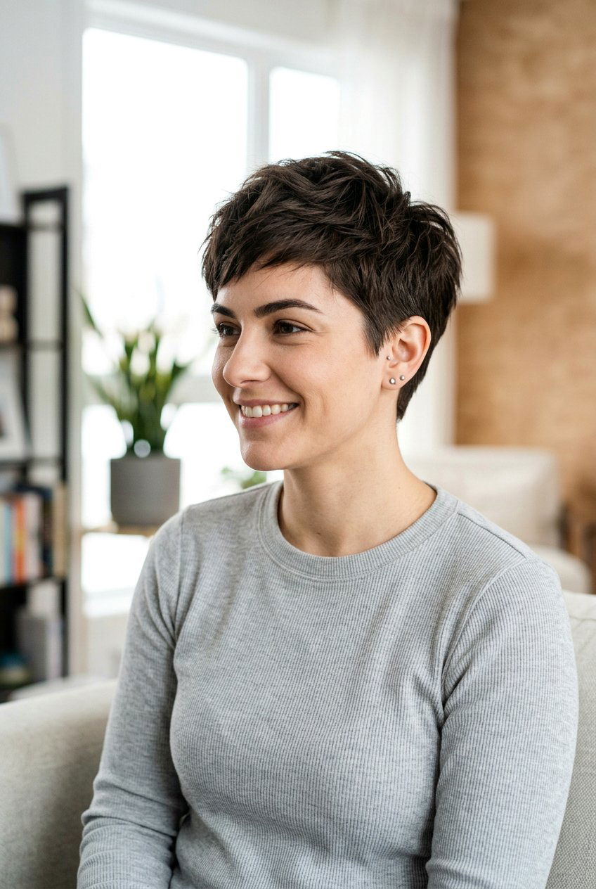 Short Layered Crop For Thick Hair - 20 low maintenance short haircut for thick hair - 20 low maintenance short haircut for thick hair