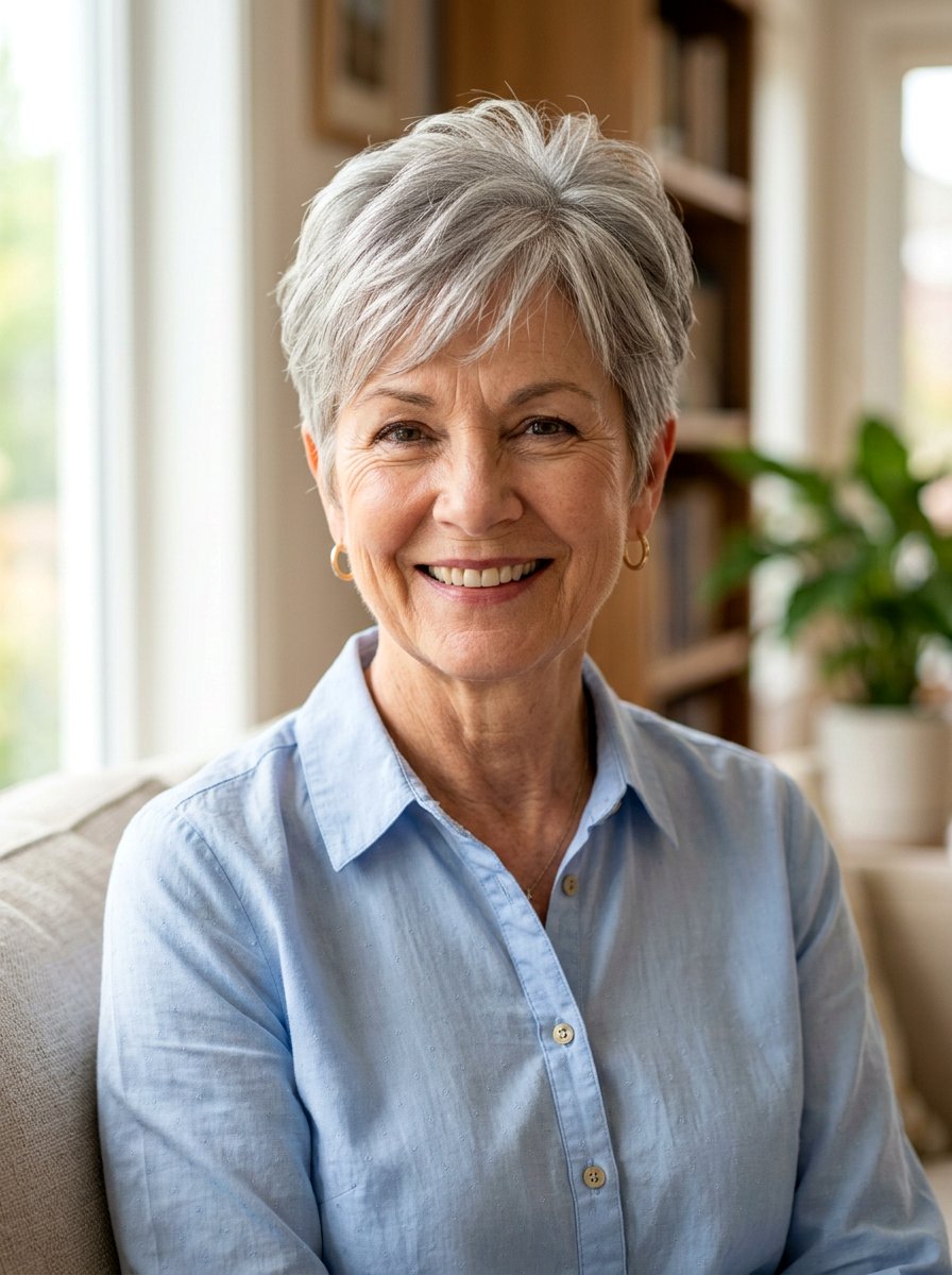 Short Layered Crop For Women Over 60 - 20 short haircut for women over 60 with fine hair - 20 short haircut for women over 60 with fine hair