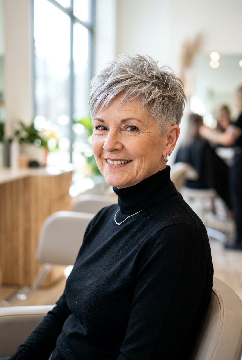 Short Layered Crop Haircut - 20 low maintenance layered hairstyle for older women - 20 low maintenance layered hairstyle for older women