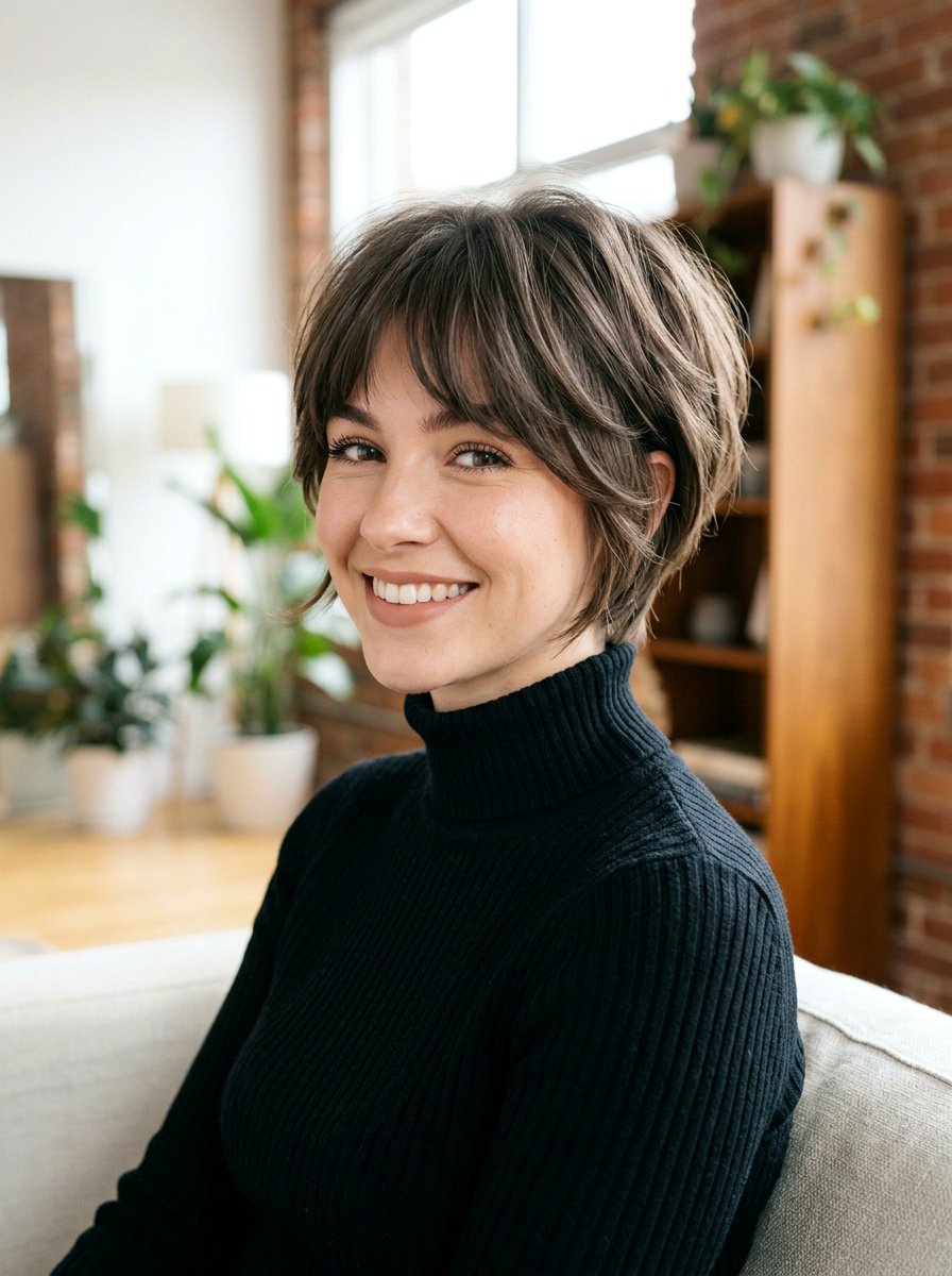 Short Layered Cut With Arching Bangs - 20 haircut to fix heavy bangs - 20 haircut to fix heavy bangs