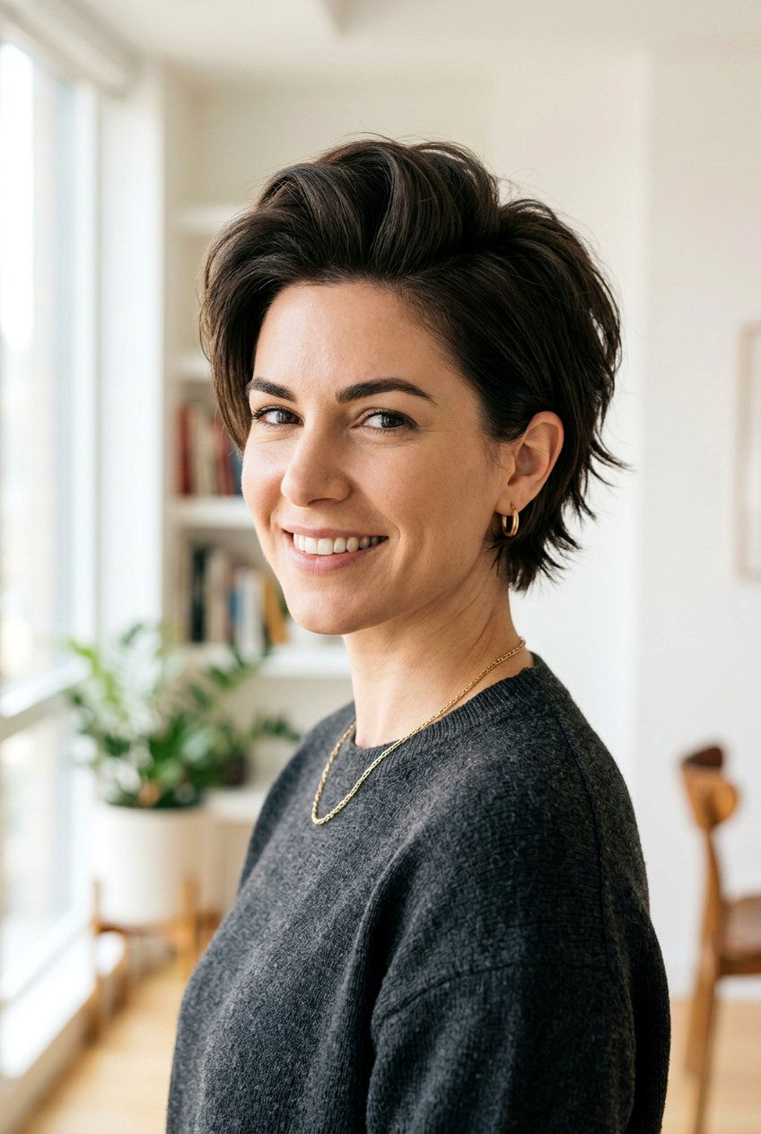 Short Layered Cut With Crown Volume For Thick Coarse Hair - 20 short layered haircut for thick coarse hair - 20 short layered haircut for thick coarse hair