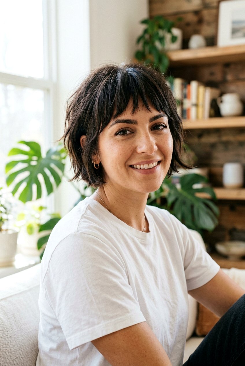 Short Layered Cut With Piecey Bangs For Thick Coarse Hair - 20 short layered haircut for thick coarse hair - 20 short layered haircut for thick coarse hair