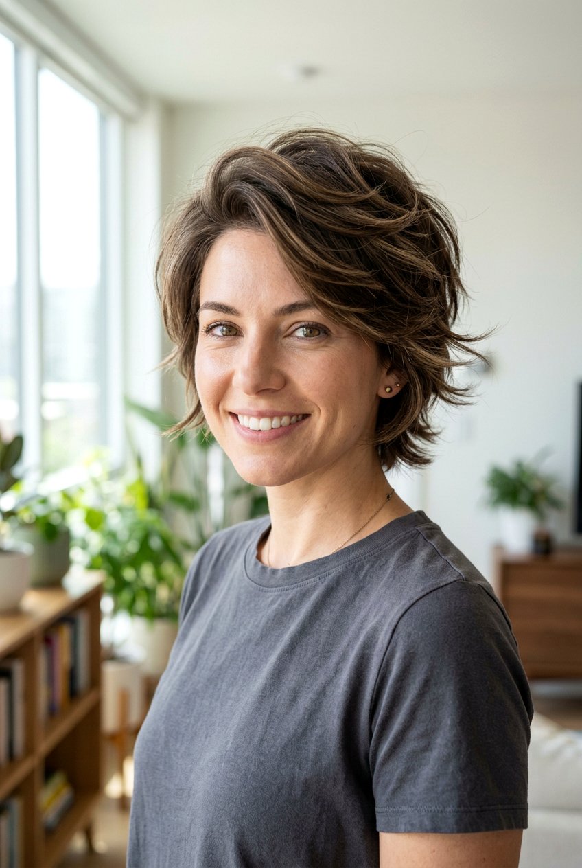 Short Layered Hair - 20 moms haircut ideas for low maintenance - 20 moms haircut ideas for low maintenance