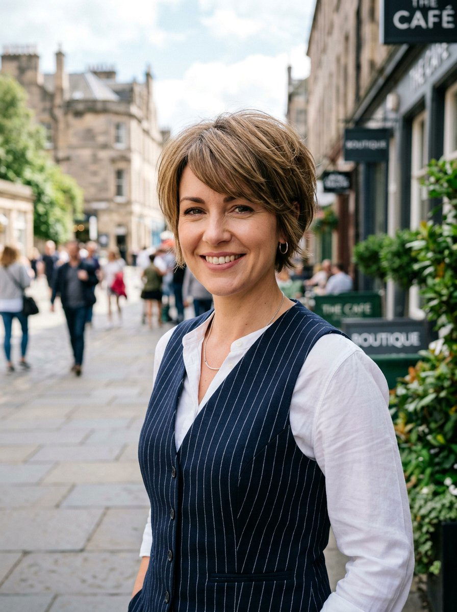 Short Layered Haircut - 20 polished haircut for professional women - 20 polished haircut for professional women