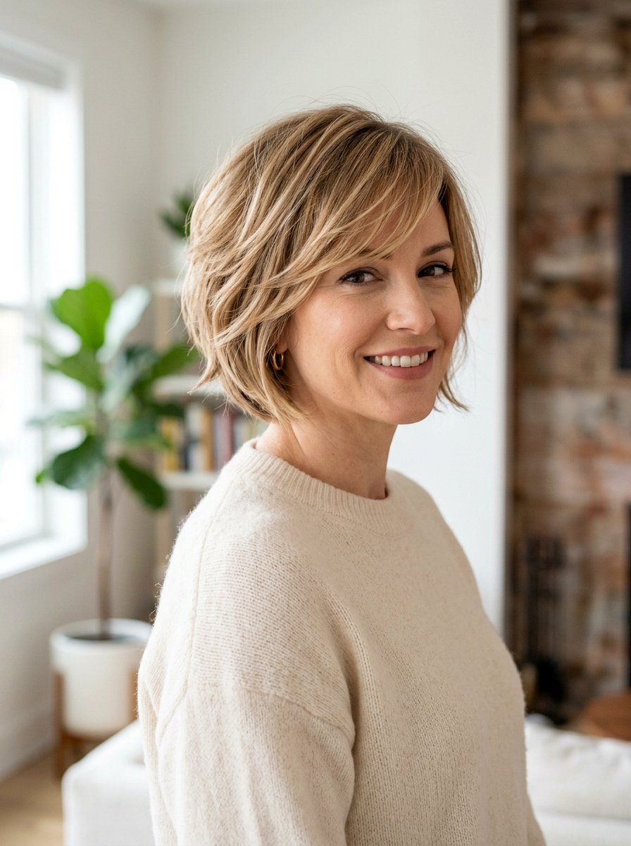 Short Layered Haircut With Side Bangs - 20 classy short haircut ideas for older women - 20 classy short haircut ideas for older women