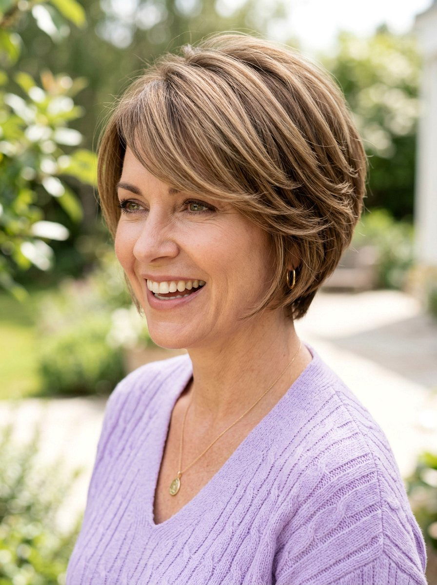 20 Gorgeous Short Haircut for Women Over 40 to Inspire